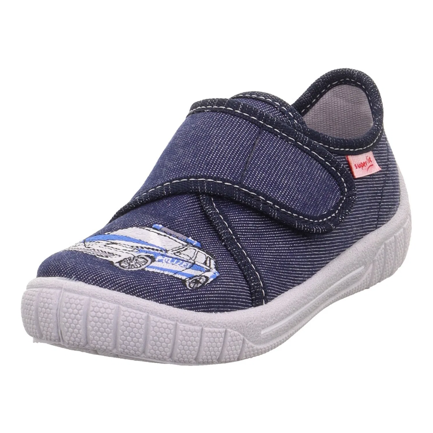 Детские домашние тапочки Superfit, Jeansblau Polizei
