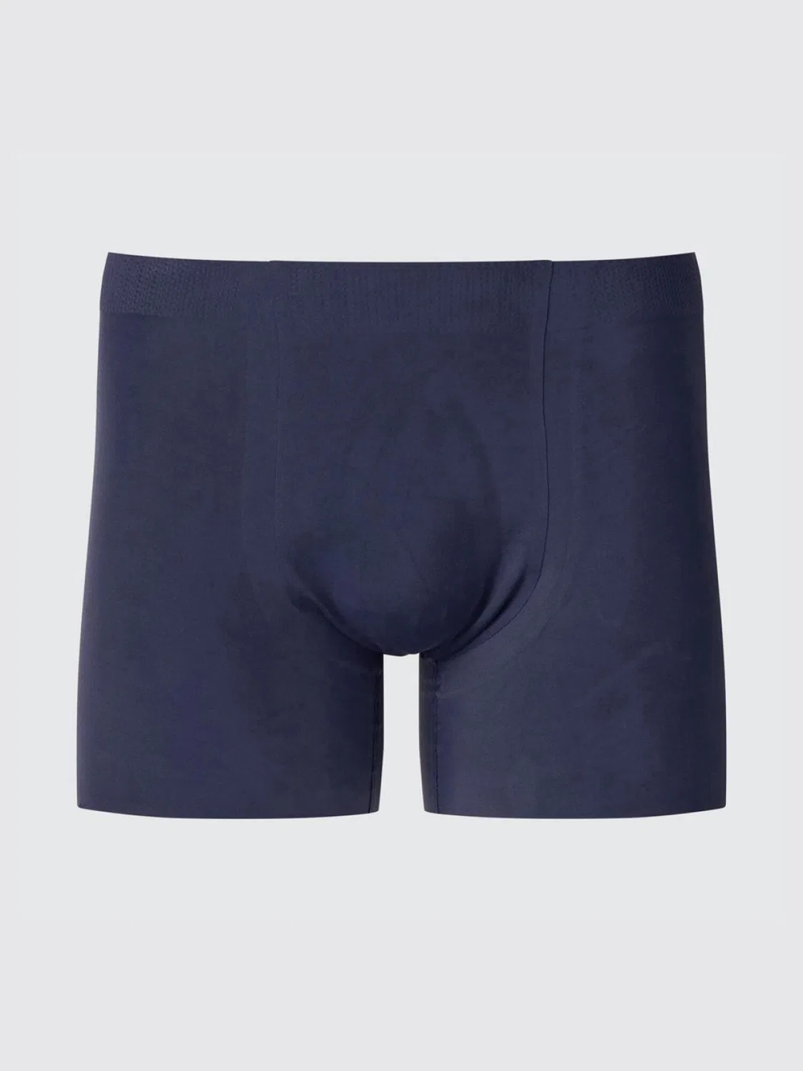 Мужские бесшовные трикотажные шорты-боксеры AIRism Uniqlo, темно-синий