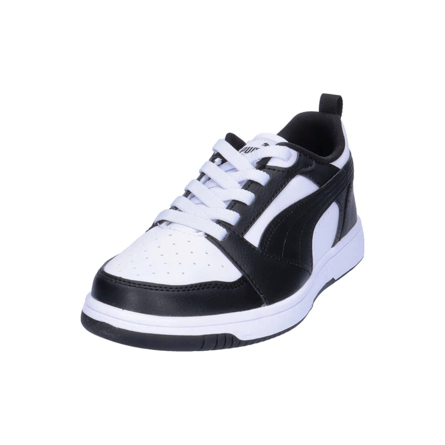 Детские кроссовки с теплой подкладкой Rebound V6 Lo AC PS Puma, Weiss Schwarz — фото 4