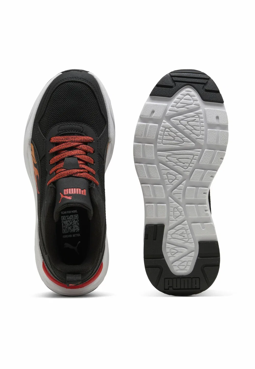 Кроссовки Trinity 2 Sparks унисекс - кроссовки Puma, Black-Bright Papaya-Red Flash — фото 3