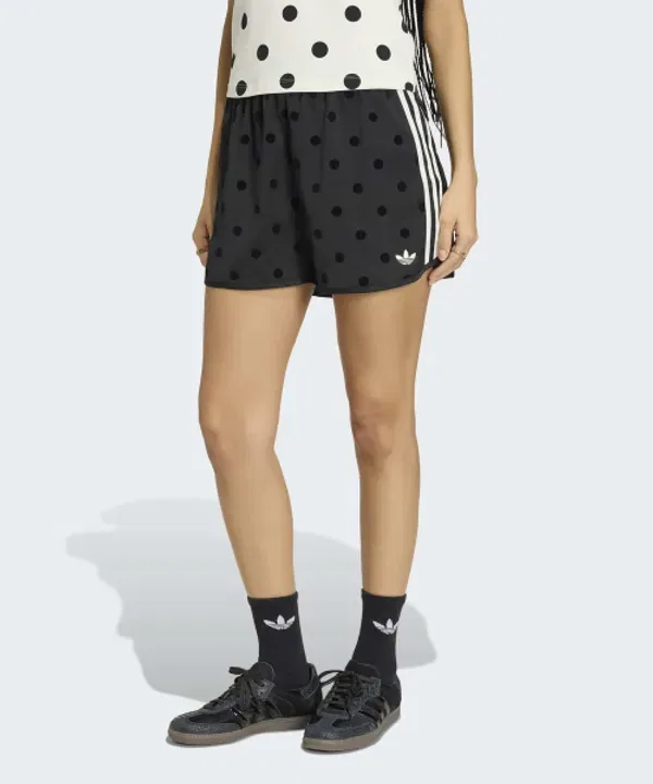 Шорты спортивные Polka Dot Sprinters Adidas, черный