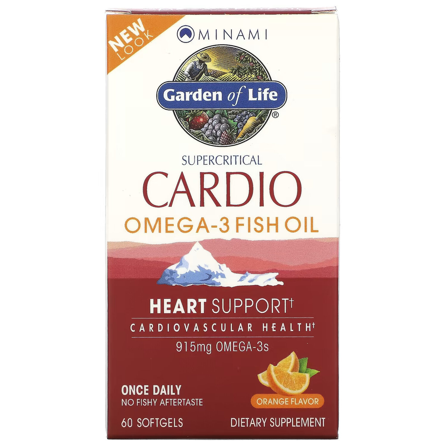 

Minami Nutrition, Supercritical Cardio, рыбий жир с омега-3, апельсиновый вкус, 915 мг, 60 капсул