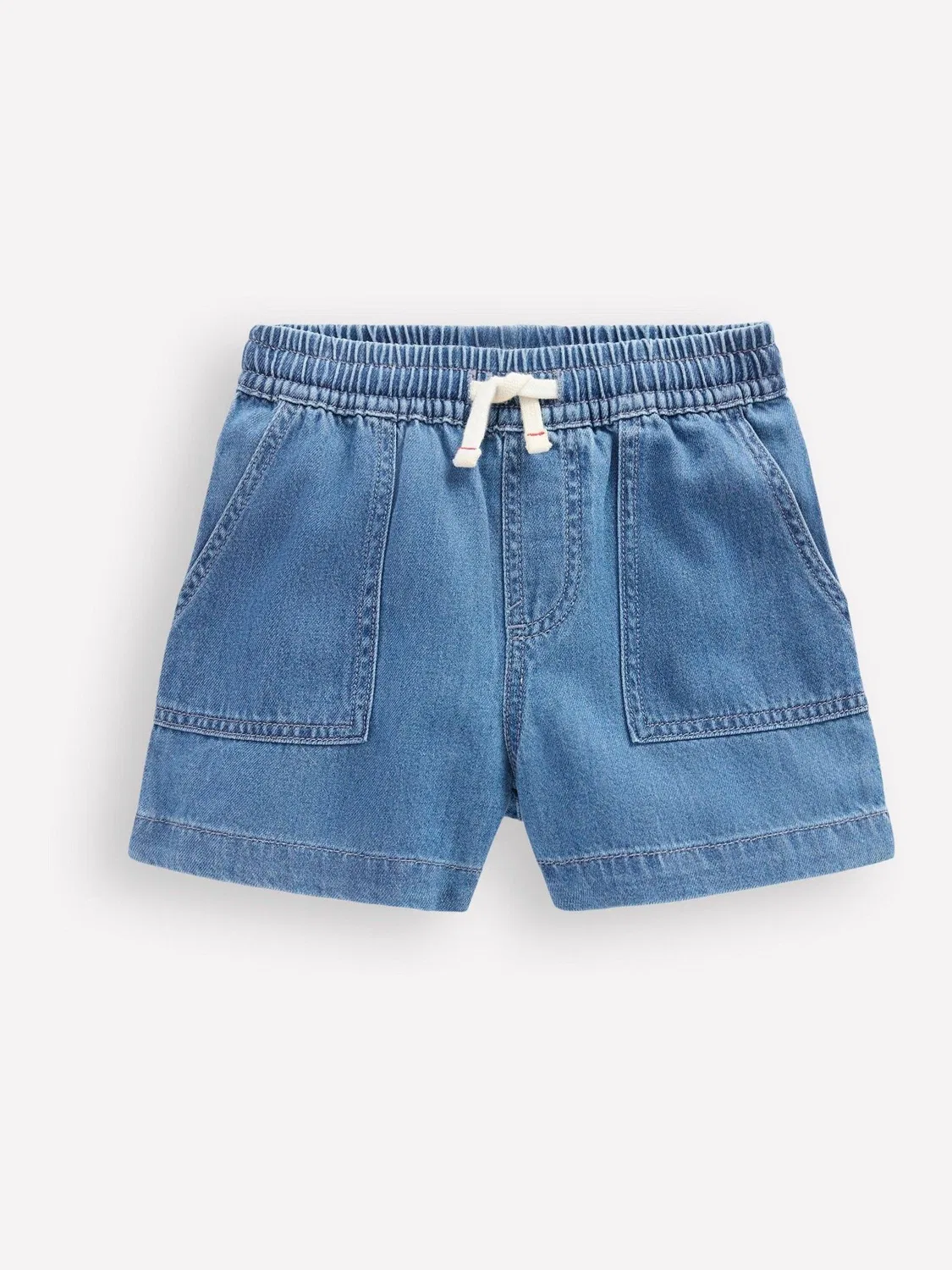 Шорты джинсовые мягкие, модель Blue Soft Denim Shorts Boden, синие