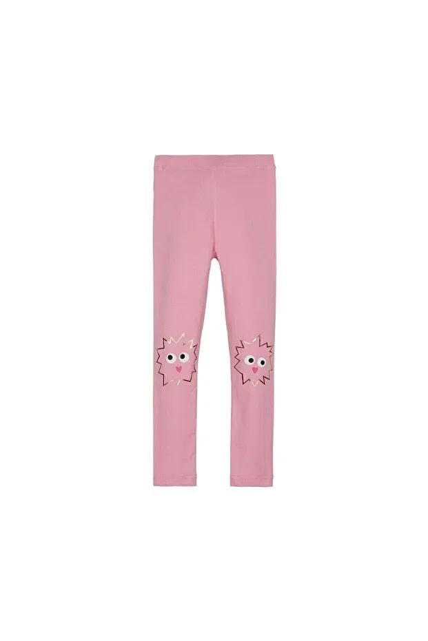Детские леггинсы для девочек с принтом Crazy Eyes Printed Lovetti, Pink