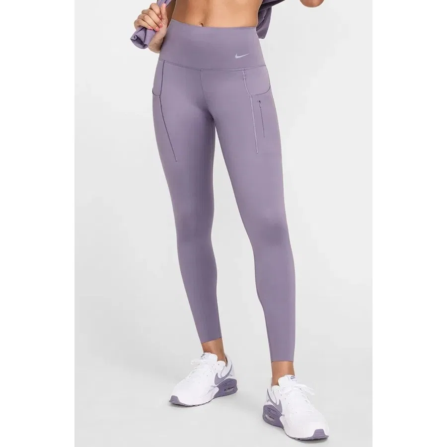 Леггинсы для тренировок Nike Training Go Dri-FIT InfinaLock High Rise 7/8 с 6 карманами, Фиолетовый