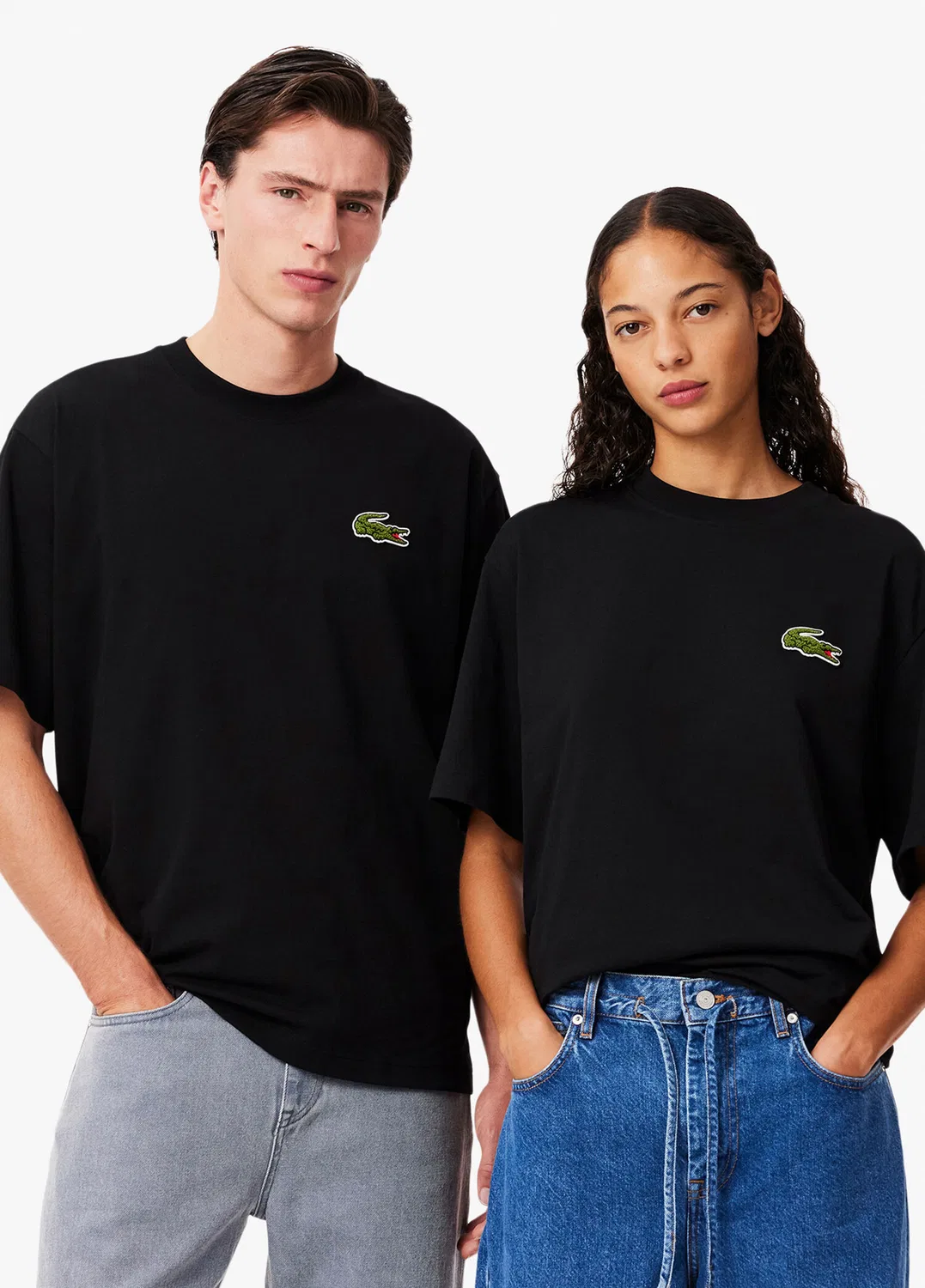 Футболка Lacoste Loose Fit, черная — фото 2