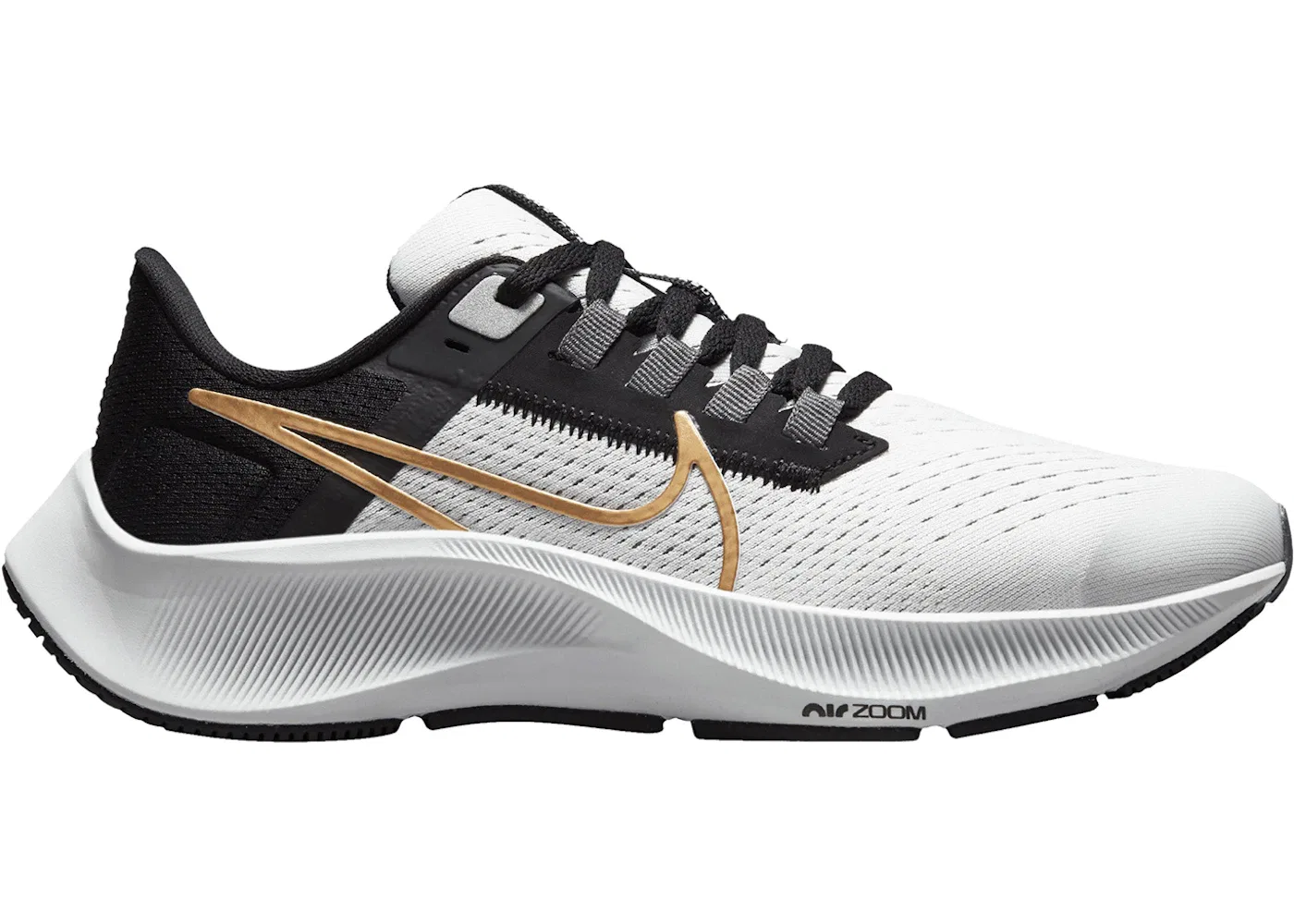 Детские кроссовки для бега с амортизацией Nike Air Pegasus 38 Nike, Photon Dust/Light Smoke Grey/Particle Grey/Metallic Gold Coin