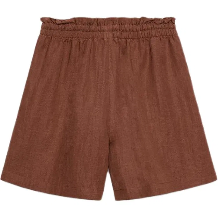 Женские шорты повседневные Dark Brick Red ZARA, темно-кирпично-красный — фото 3