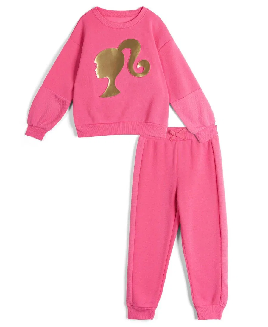 Комплект свитшот и джоггеры Barbie, Carmine Rose Pink