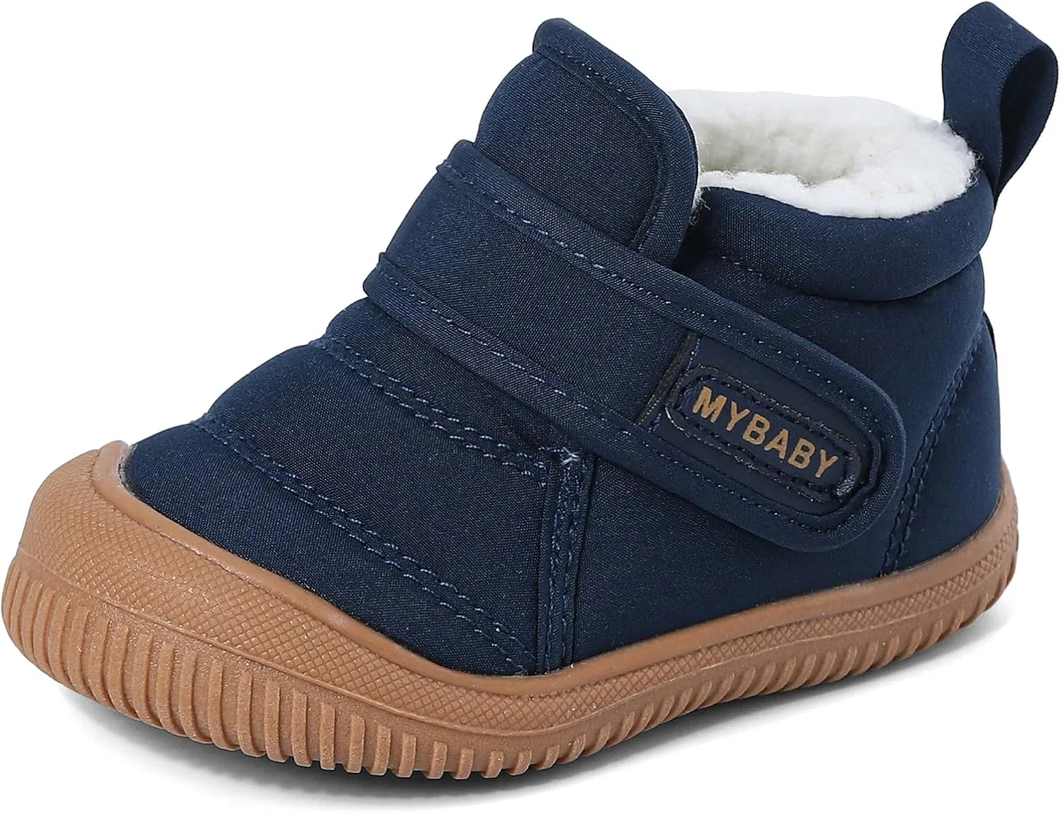 Детские зимние ботинки для мальчиков и девочек с тёплой подкладкой RAYORISA, Navy Blue
