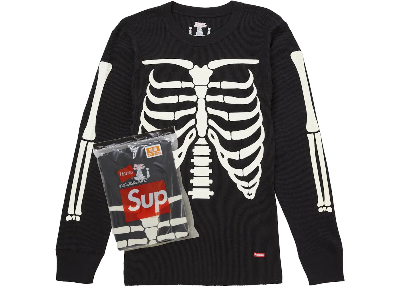 Мужская толстовка с принтом Bones Crew FW25 Supreme, Black