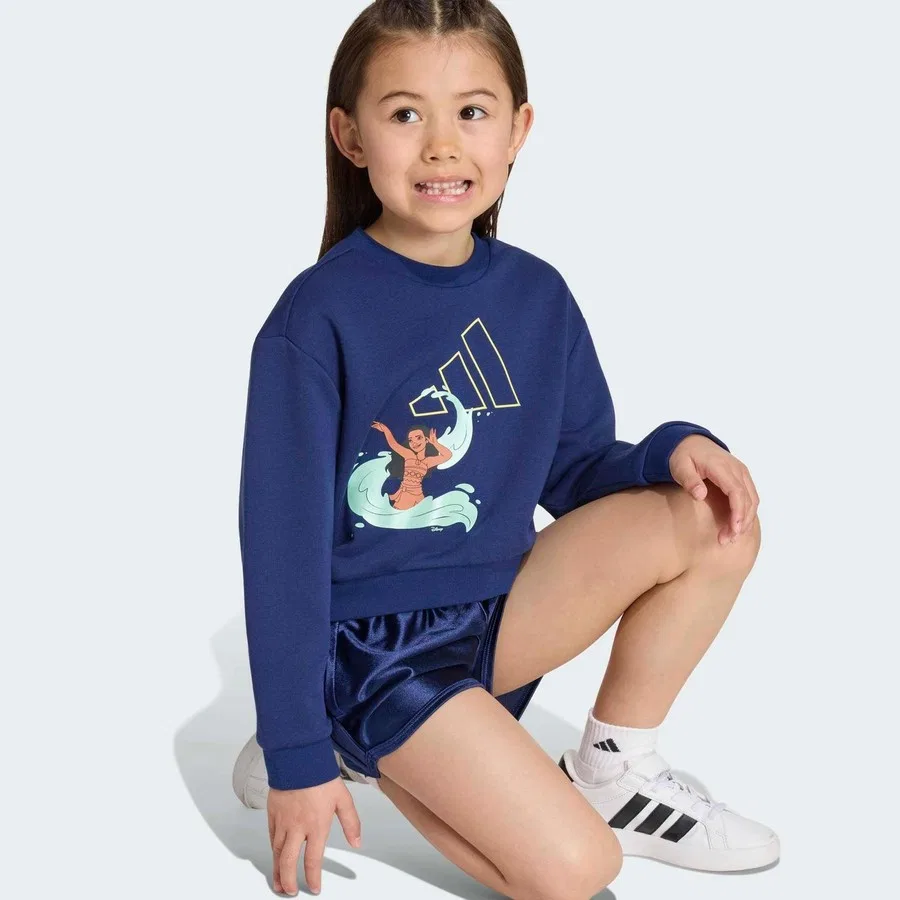 Спортивный комплект для мальчика Disney с принтом adidas, Синий — фото 4