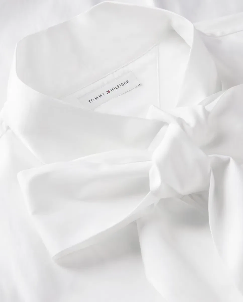 Женская рубашка с длинным рукавом, Cuello, Tommy Hilfiger, белый — фото 4