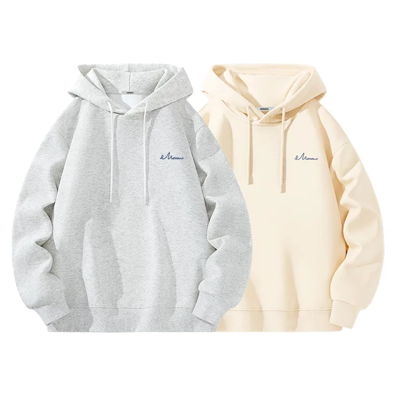 Детская толстовка с принтом Spring Fall 2 Pack MINISO, White Heather Gray/Light Beige
