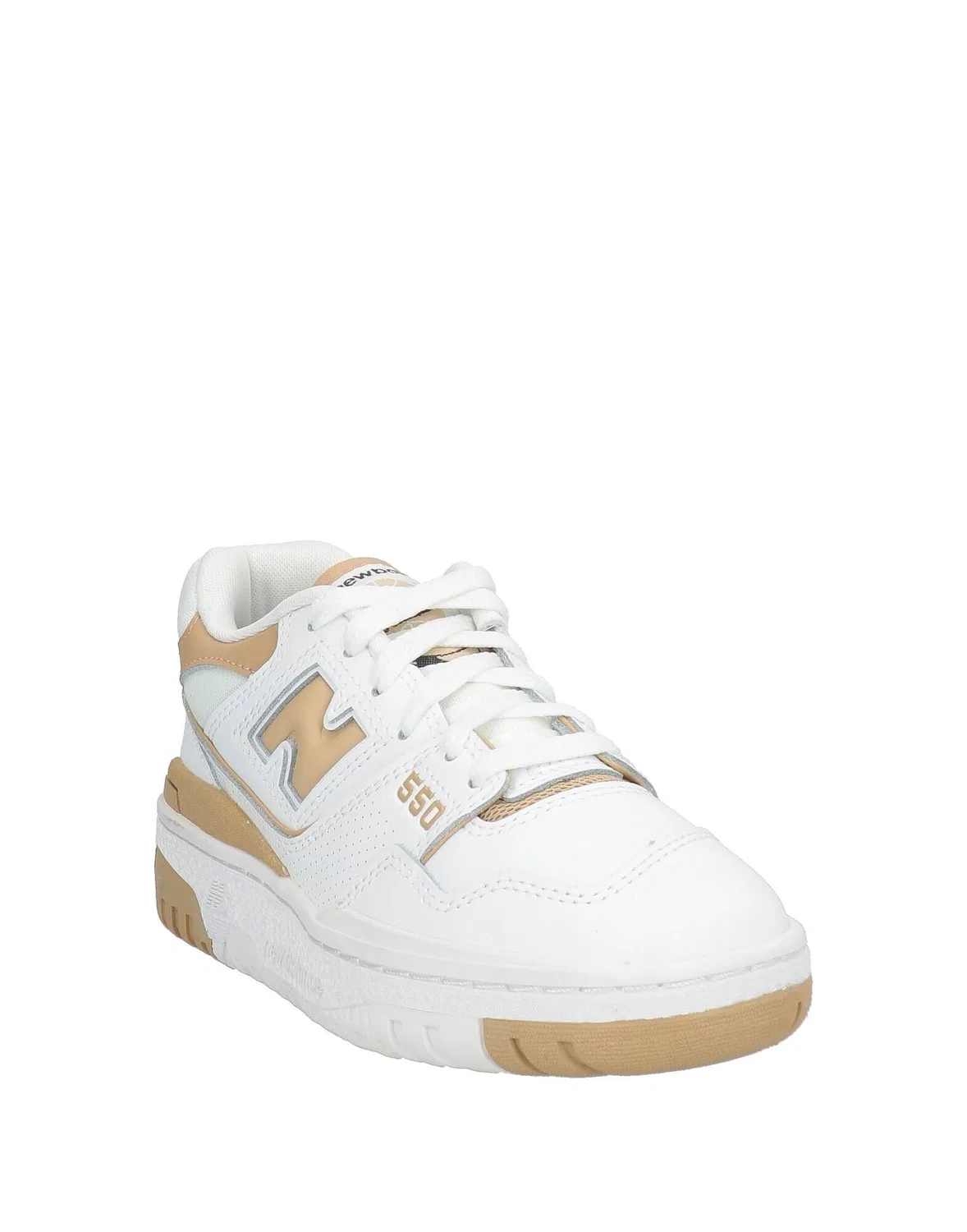 Кроссовки кожаные Low-Top Sneakers New Balance, белый — фото 2