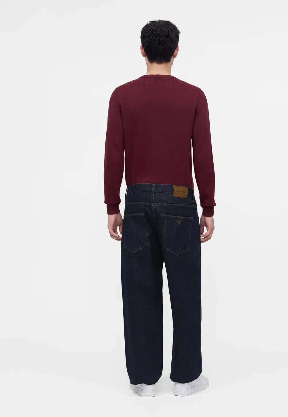 Брюки с карманами - джинсы свободного кроя Emporio Armani, Blue Denim — фото 3