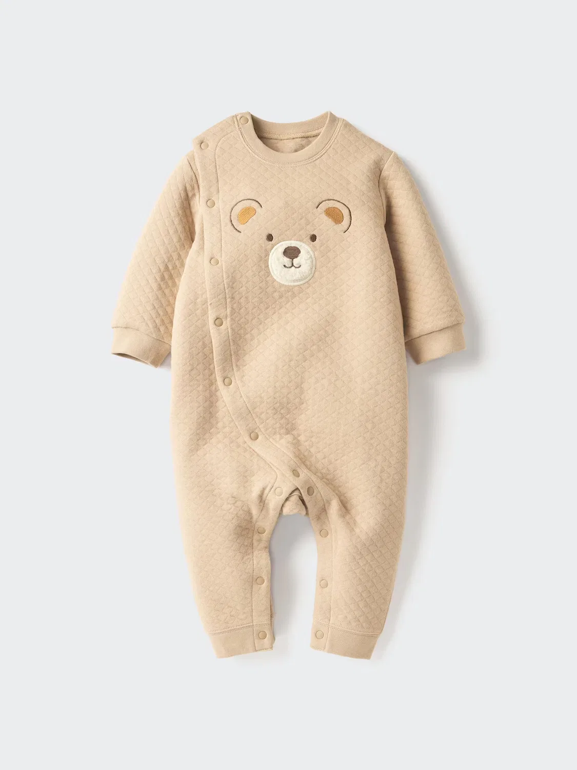 Комбинезон Uniqlo, стеганый, бежевый