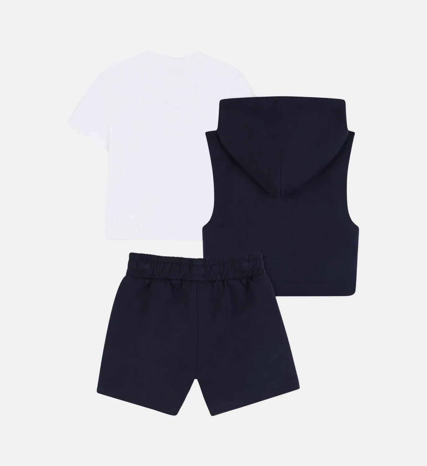 Комплект: футболка, свитшот и шорты Boss Kidswear, синий — фото 2