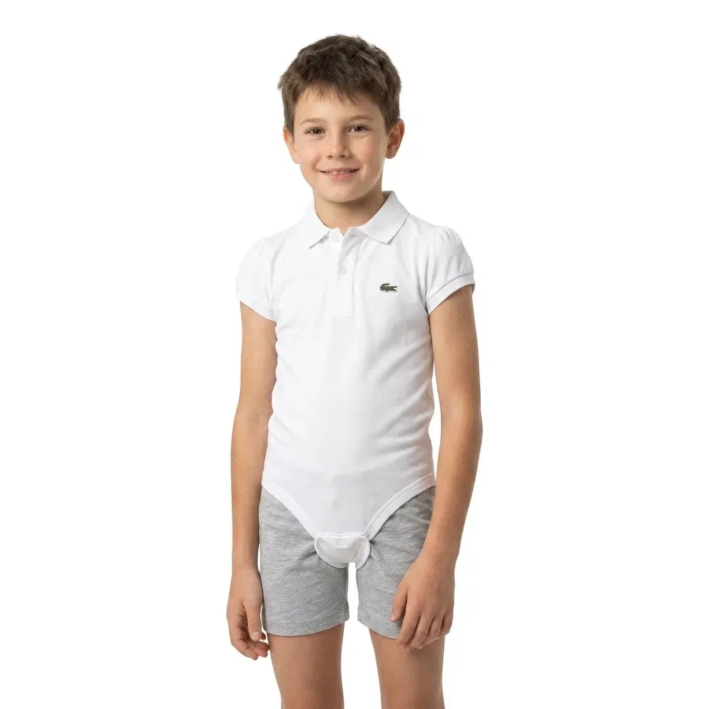 Боди с коротким рукавом 47120 Lacoste Kids, белый — фото 3
