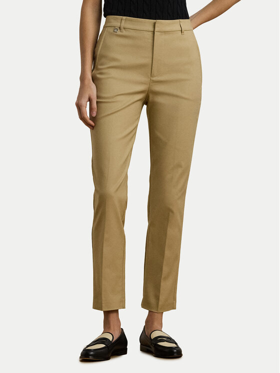 

Брюки из ткани skinny fit 200811955006 Lauren Ralph Lauren, бежевый