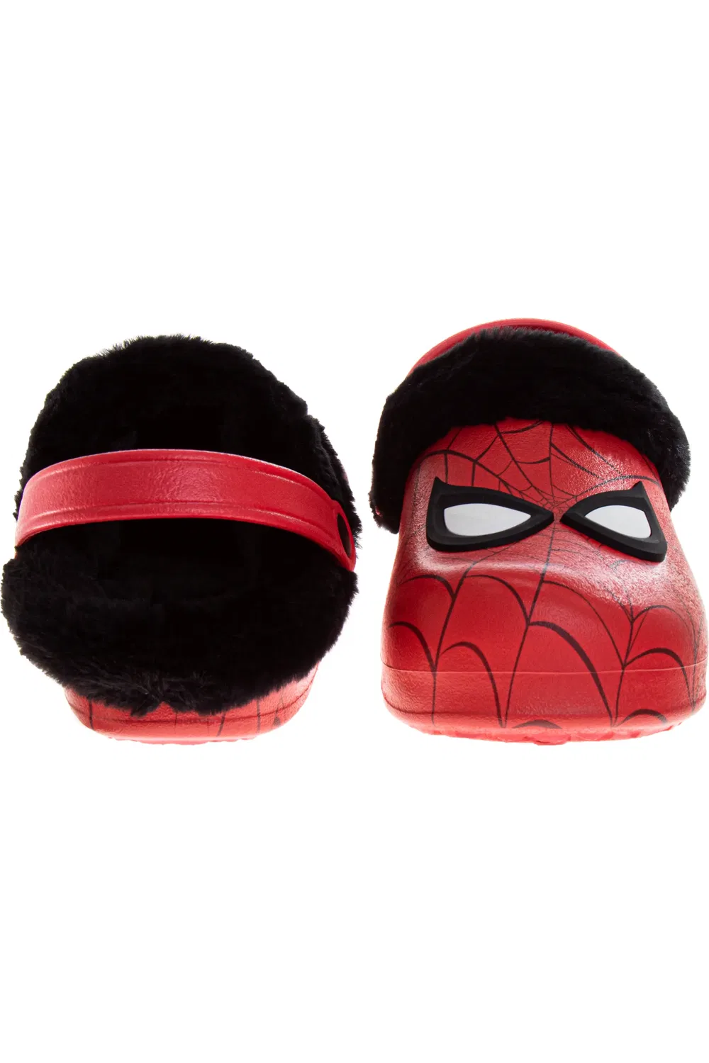 Детские тапочки слипоны с подкладкой из флиса Spider-Man Clogs Spider-Man, красный — фото 4
