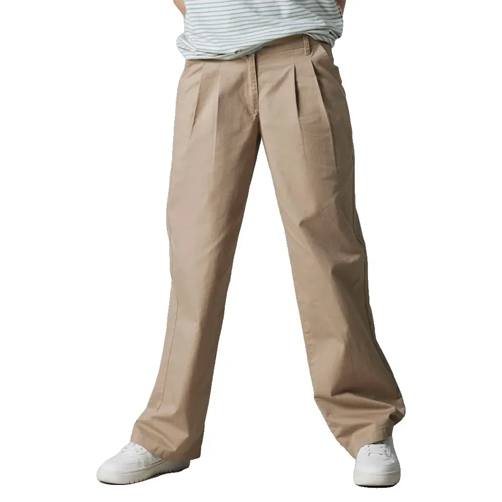 Брюки свободного кроя Lyndt Lw Pleat Loose Fit Name It, бежевый