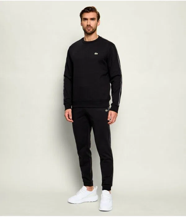 Футболка с длинным рукавом Lacoste Felpa, мужская, черный — фото 2