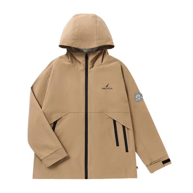 Детская куртка-ветровка Khaki с капюшоном NAUTICA