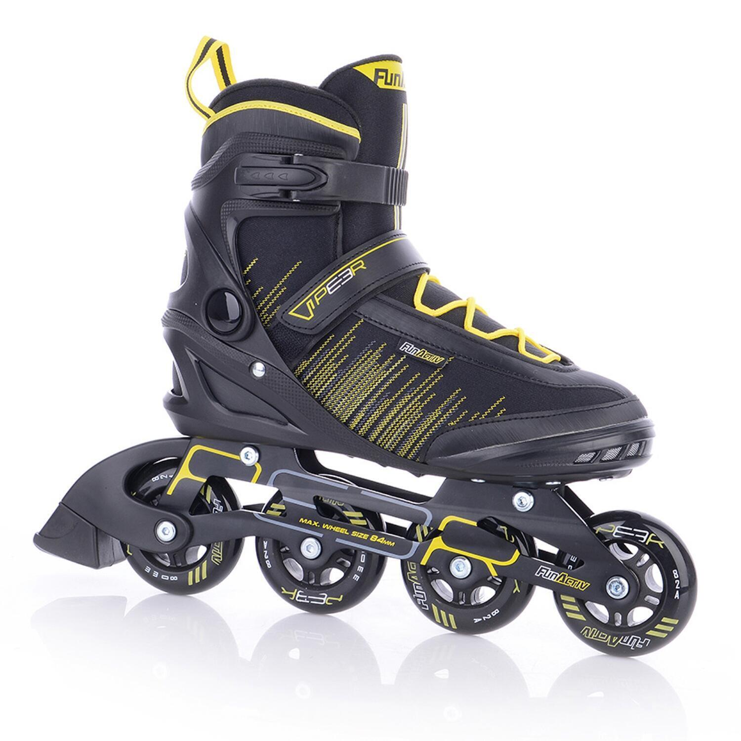 

FUNACTIVE Fitness Inline Skate Peer 3 - Sr., черный желтый