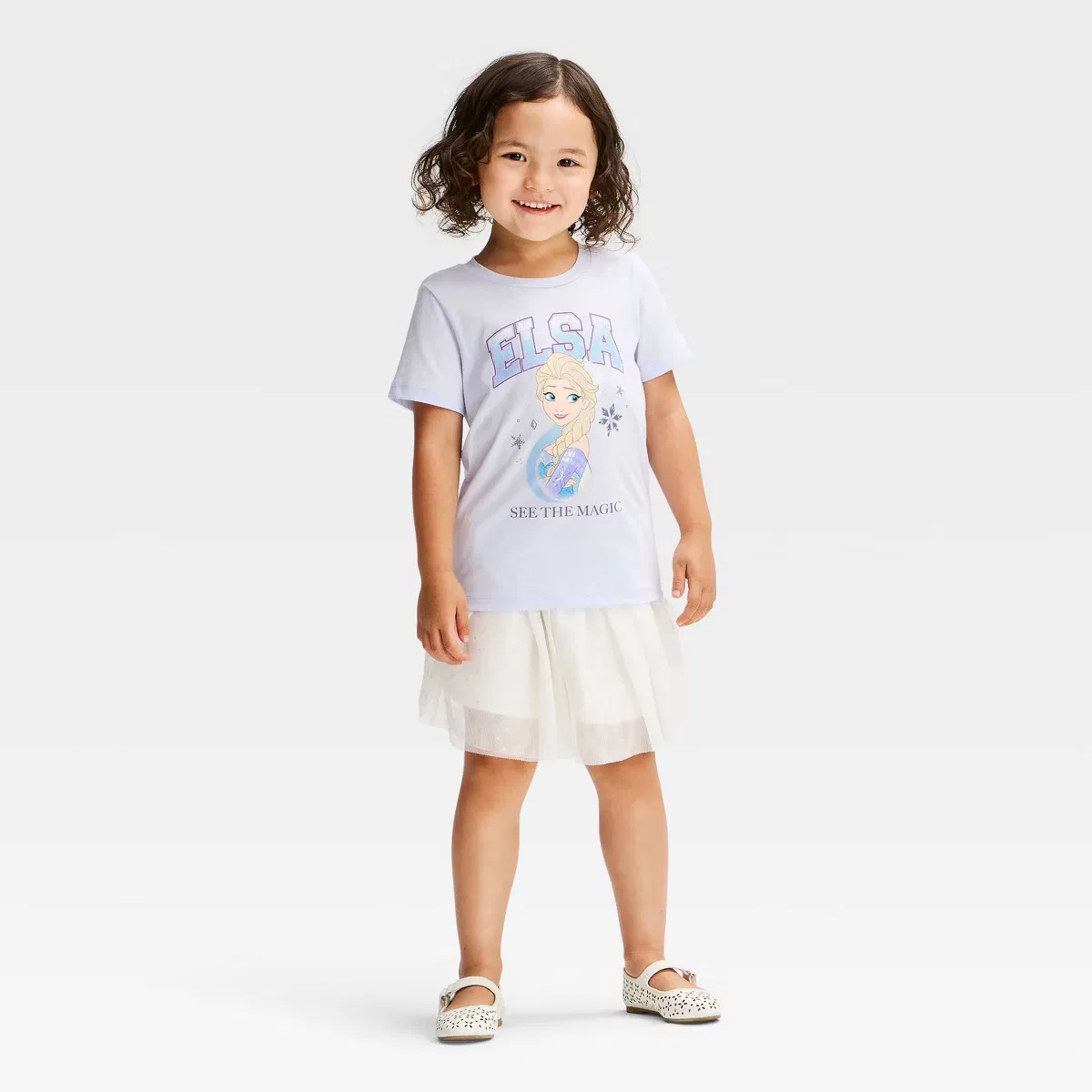 Футболка с принтом Disney Frozen Elsa Light Blue — фото 4