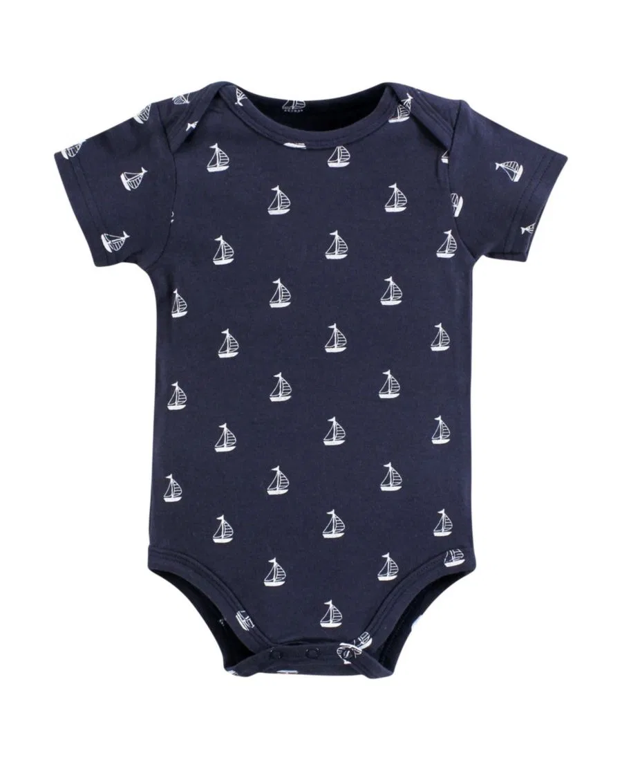 Комплект боди-комбинезонов Essential Cotton, модель Hudson Baby, Nautical Anchor — фото 3