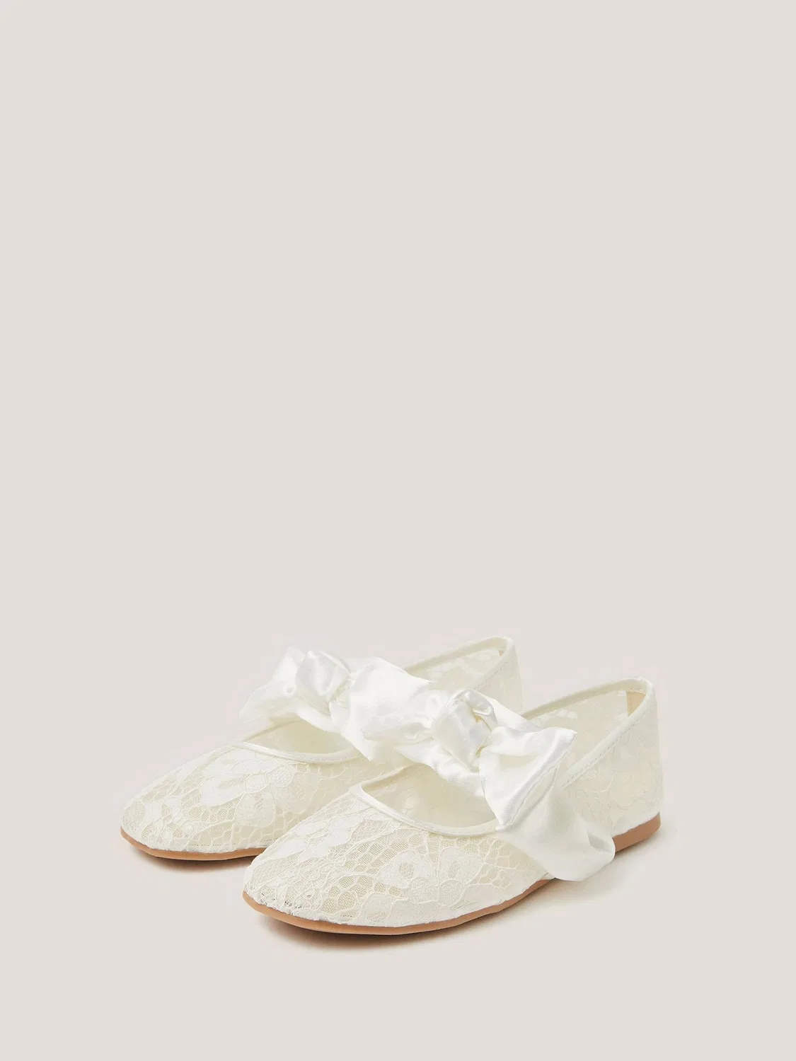 Балетки кружевные Monsoon Cream