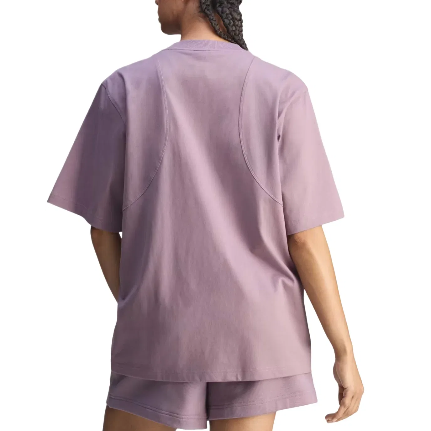 Женская футболка Stella McCartney Loose T-Shirt Asia Sizing 'Legacy Purple' adidas, Legacy Purple — фото 3