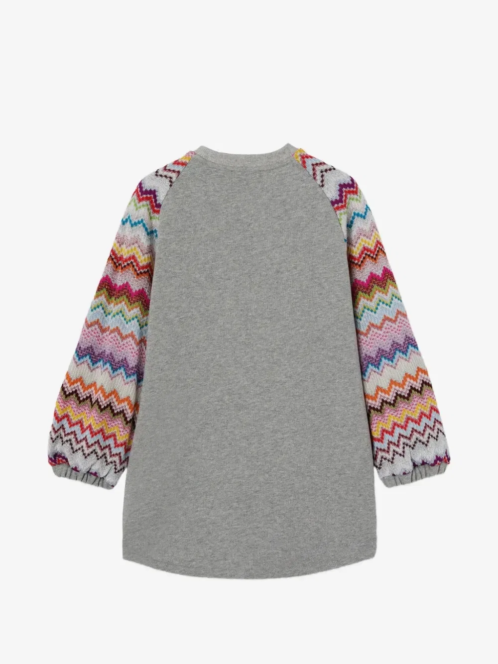 Платье с панелями в стиле зигзаг Missoni Kids, серый — фото 2