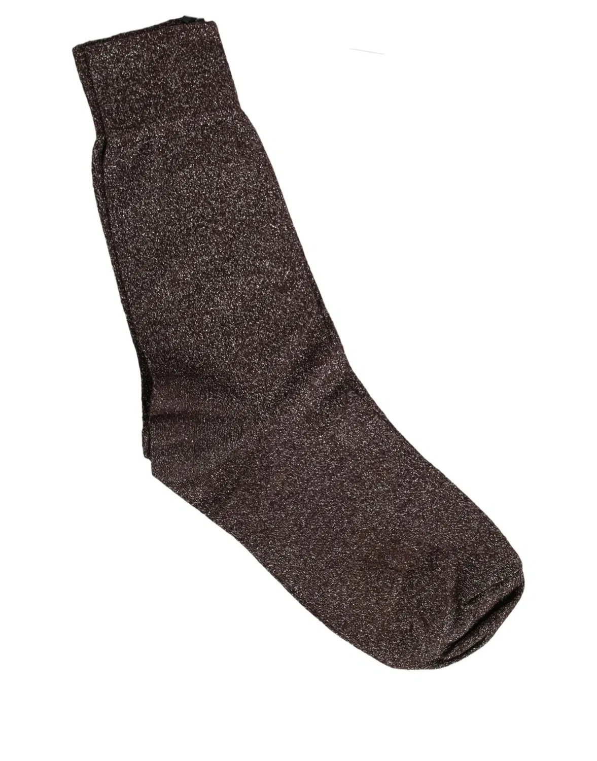 Женские носки средней длины с блестками Mid Calf Dolce & Gabbana, Dark Brown — фото 3