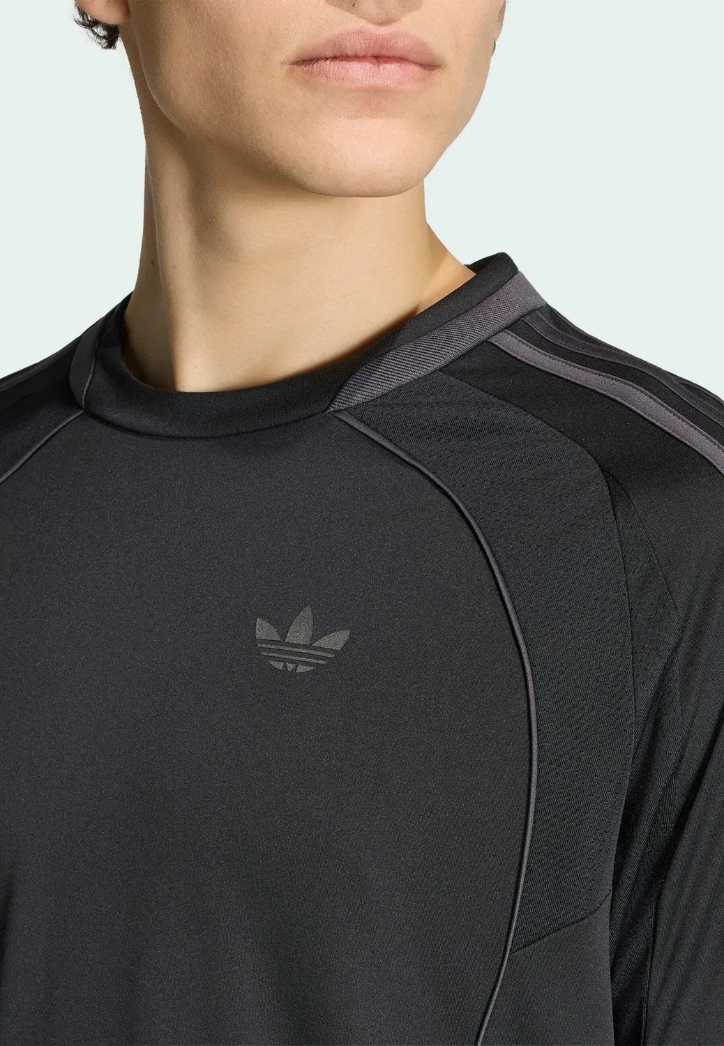 Футболка Teamgeist - футболка с принтом Adidas Originals, Black — фото 3
