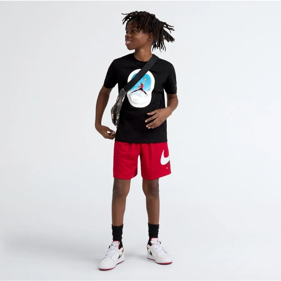 Детская футболка с коротким рукавом Nike Jordan Air Jordan Plane Window SS Tee, Белый