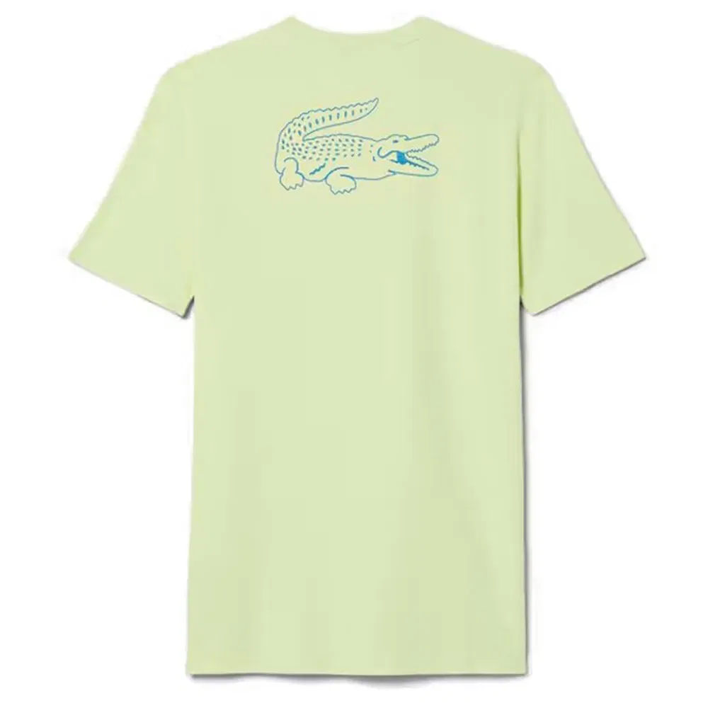 Мужская футболка с коротким рукавом Lacoste Ultra-Dry Pique Graphic Logo, Yellow — фото 2