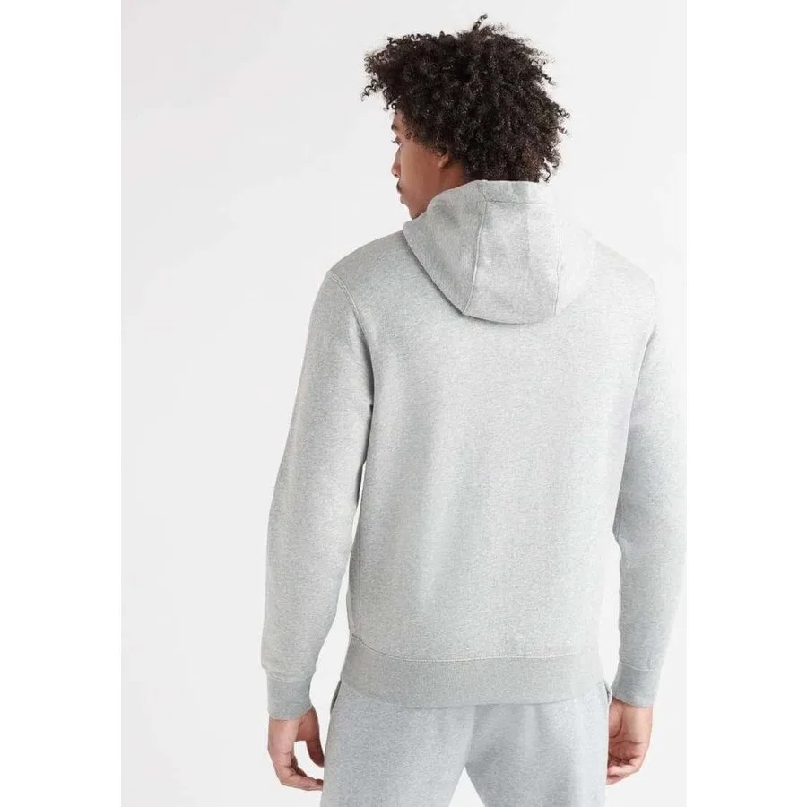 Мужской свитшот с капюшоном и принтом Nsw Club Hoodie Nike, Серый — фото 2