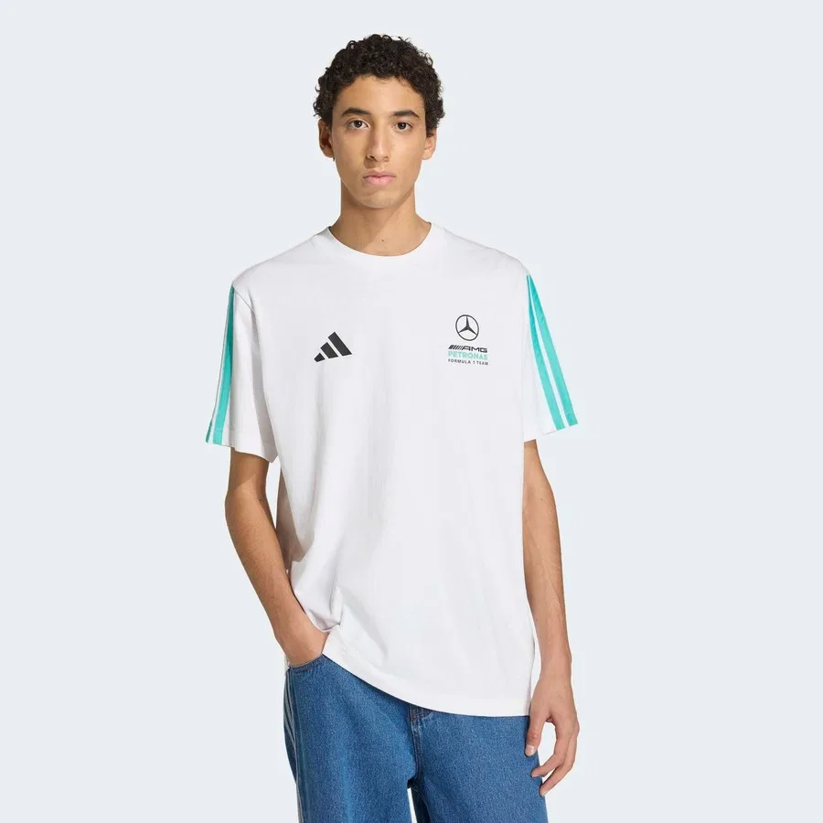 Футболка с длинным рукавом Mercedes AMG Petronas Formula 1 Team DNA adidas, Белый