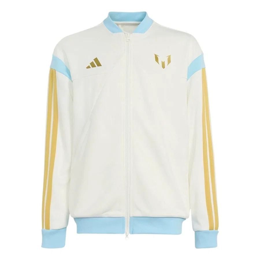Спортивная куртка с полной застежкой-молнией adidas Messi Hot Ttopy, Белый
