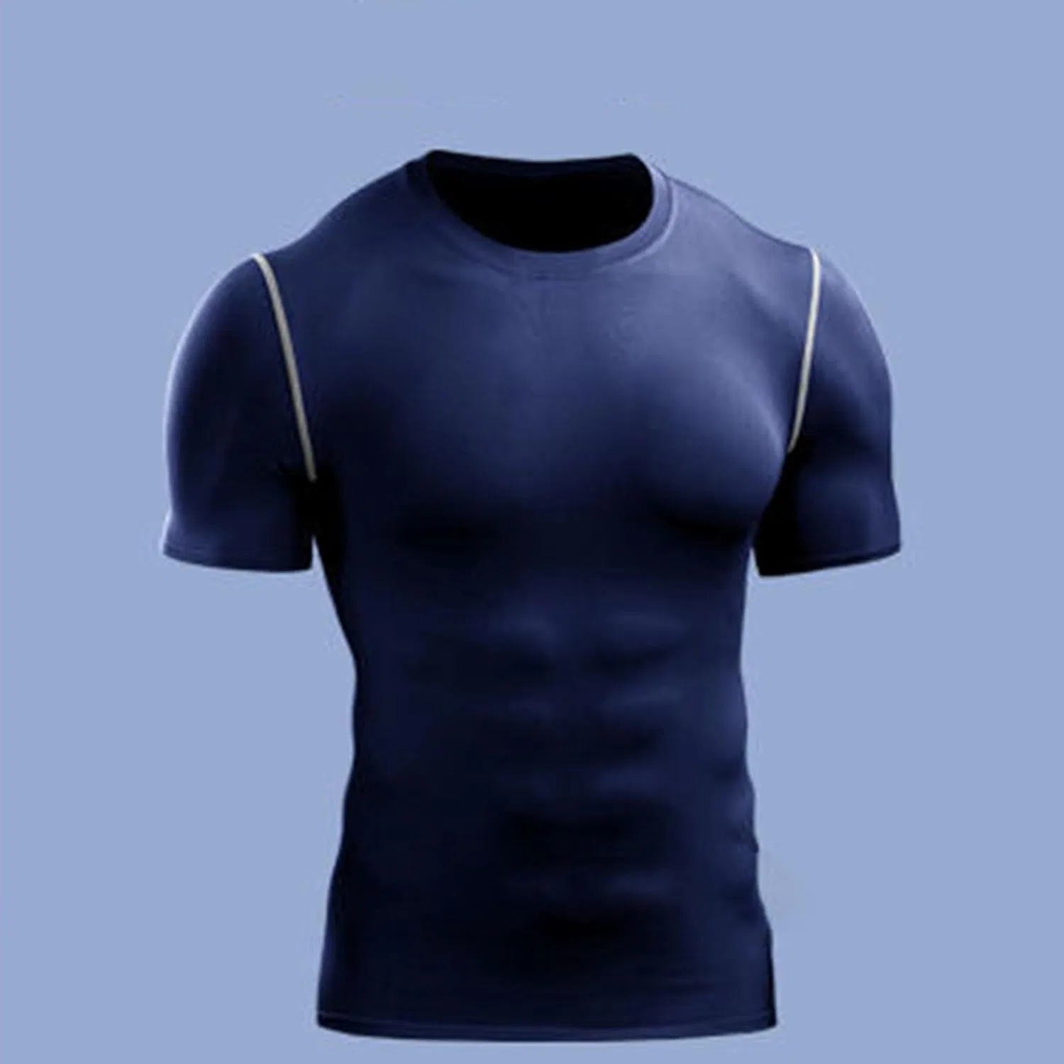 Мужская компрессионная футболка Slim Fit, Navy — фото 3