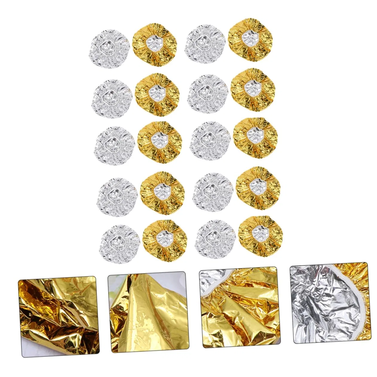 Шапочка для душаs Aluminium Foil, 20 Pack, NULYLU — фото 4