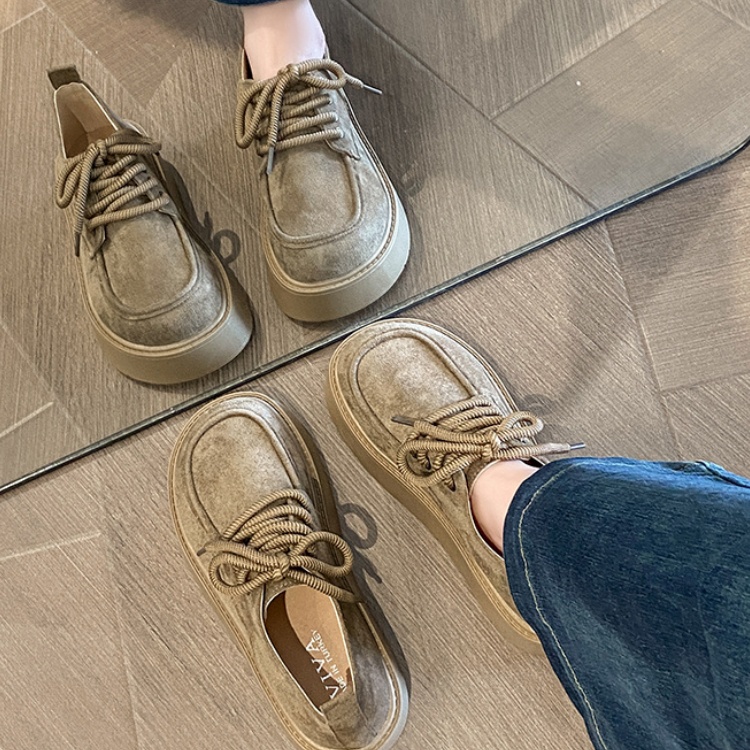 Green feet Женские лоферы на платформе 4,5 см Camel, цвет Camel — фото 4