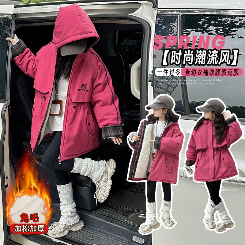 Детское пальто-парка с капюшоном и утеплителем Parka Coats PLANDOO — фото 4