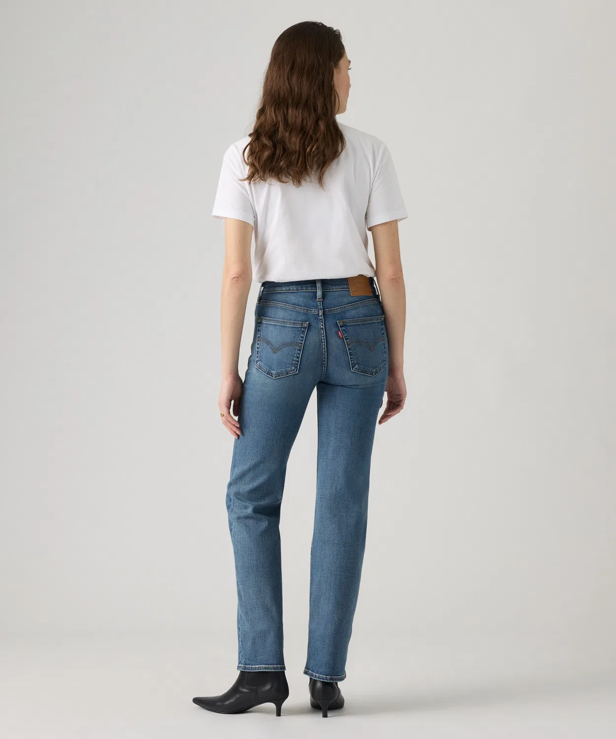 Женские джинсы с высокой посадкой прямого кроя 723 High Rise Straight Levi's, Dark Indigo Blue — фото 4