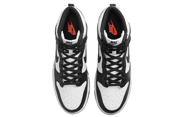 Кроссовки Nike Dunk High, белый/черный — фото 4