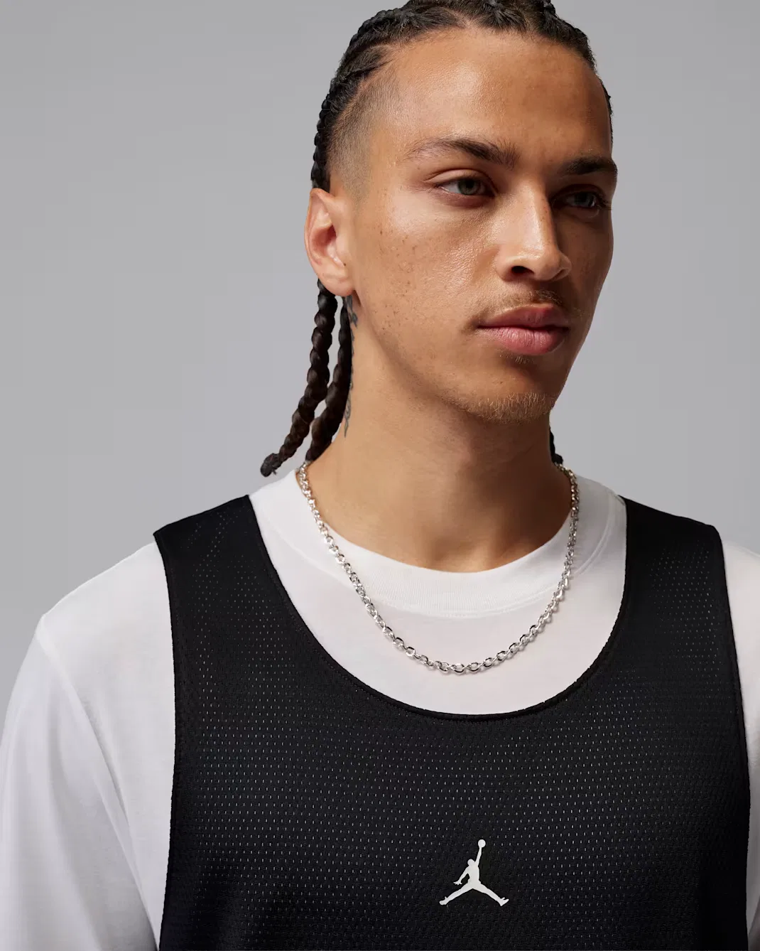 Мужская двусторонняя футболка Jordan Sport, Black/White — фото 3