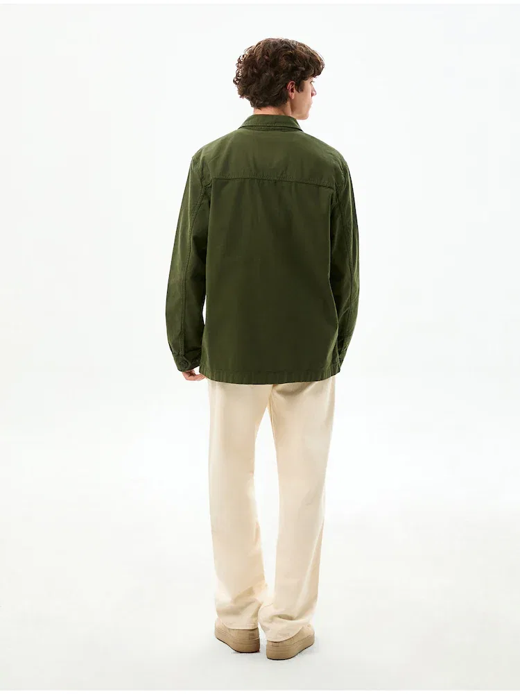 Куртка Utility Shirt Jacket от TOMMY HILFIGER, Olive — фото 3