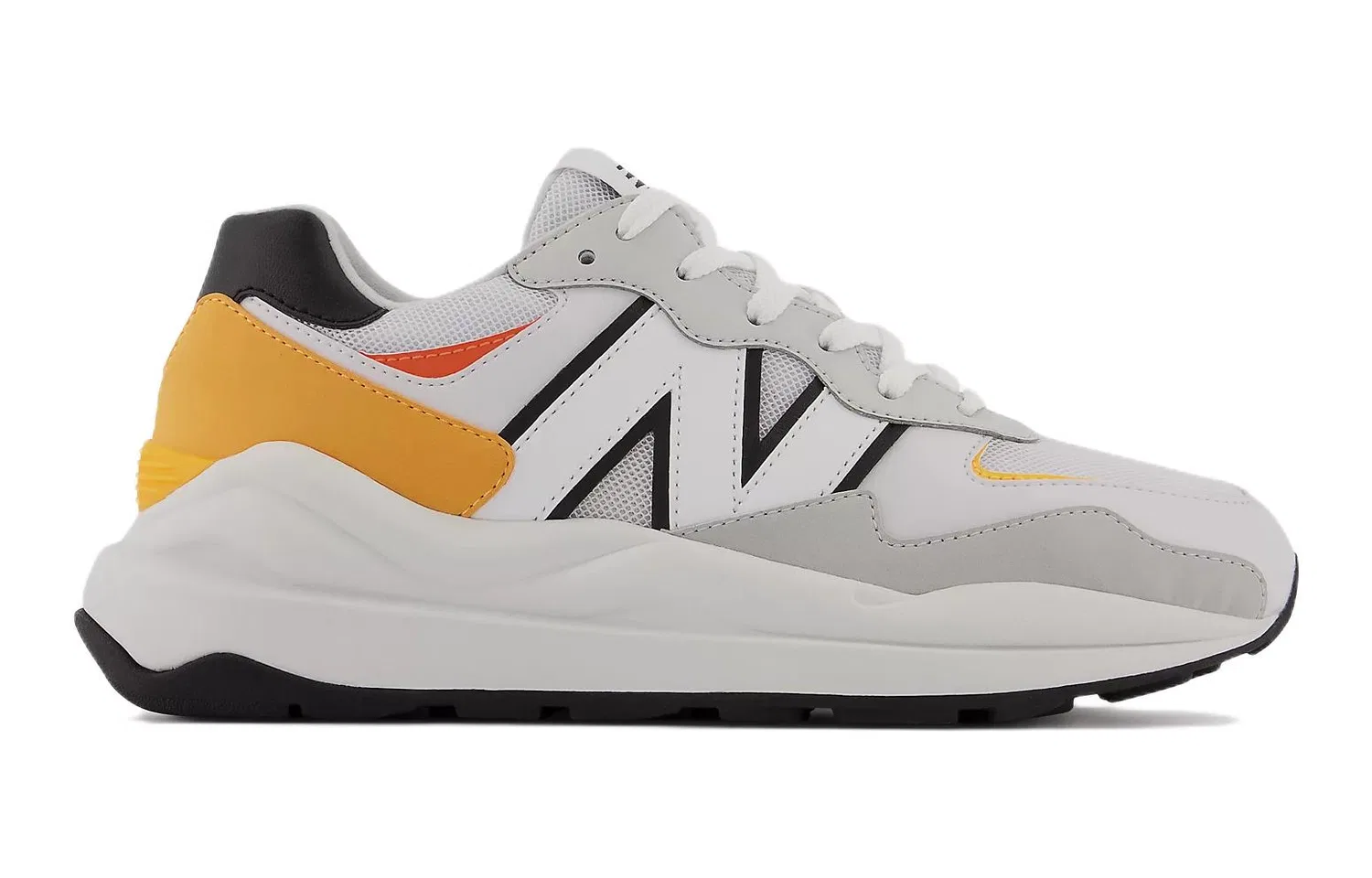 Детские кроссовки с низким верхом 57/40 New Balance, Gray White Yellow — фото 2